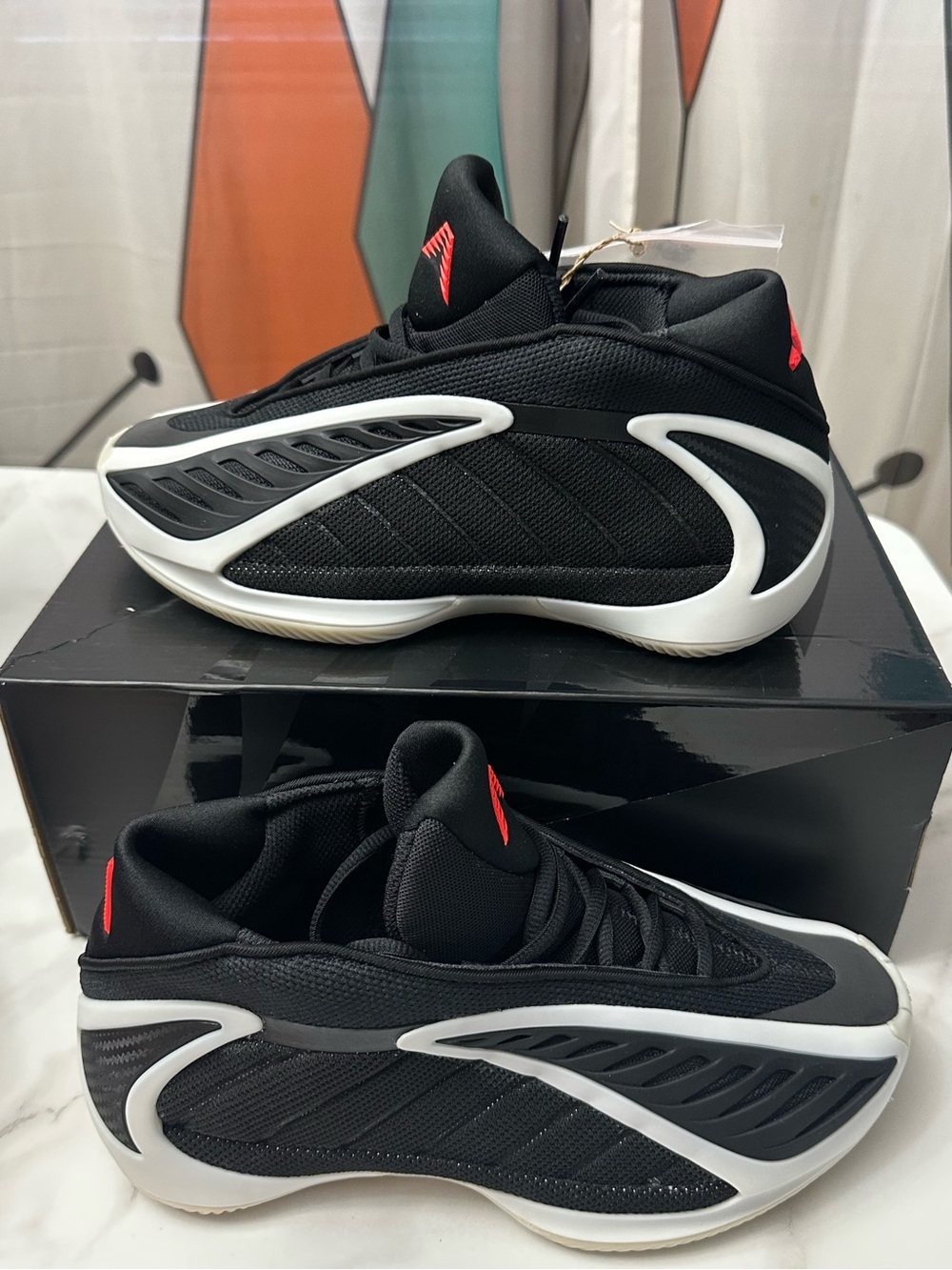 Adidas AE 2 Anthony Edwards Black White Red (JS3508) Basketball.